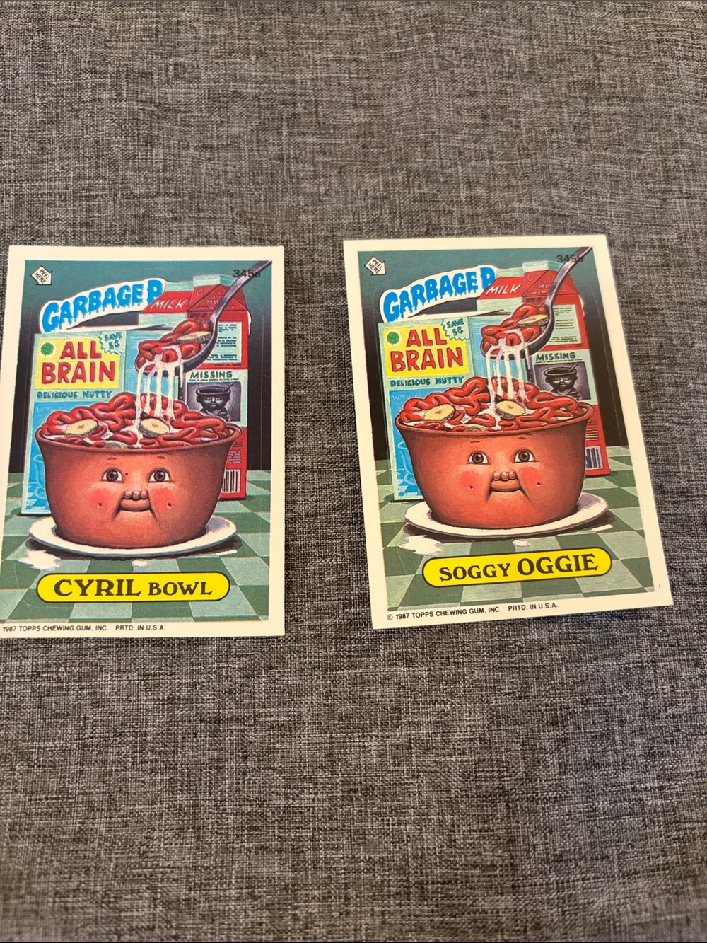 Series 9 Garbage pail kids, #345 pair